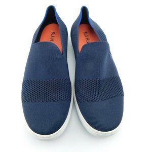 ROTHY'S Blue Maritime Lattice Stitch Navy Sneaker Slip On Flat Shoes 10